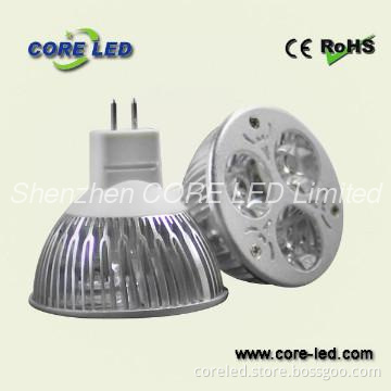 High power MR16/GU10/E27 3W led spot light